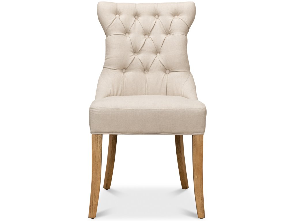 Sophie Side Chair White Linen - image 1