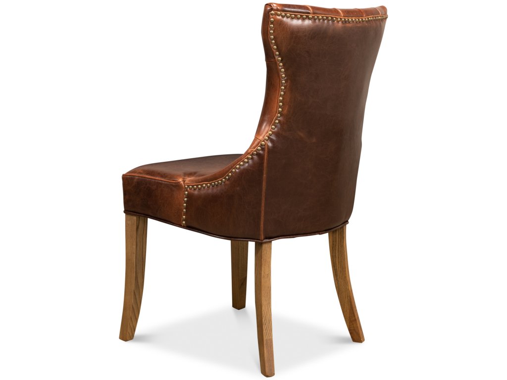 Sophie Side Chair Dark Brown Leather - image 4