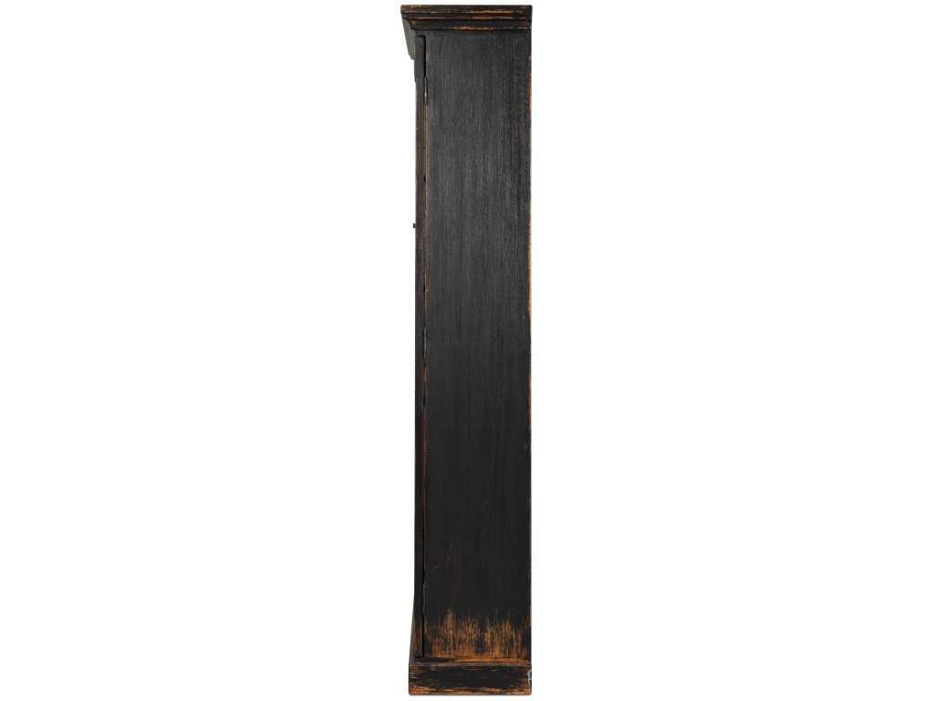 Edgar Allan Glass Bookcase Antique Black - image 8