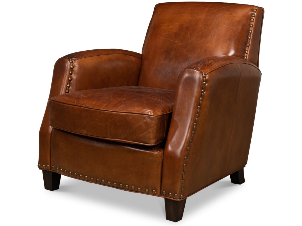 The Taft Lounge Chair Vintage Cigar - main image