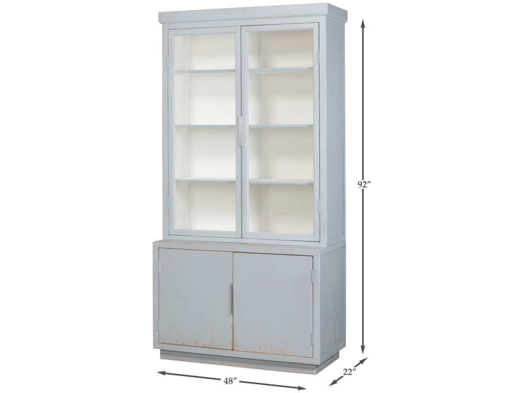 Maldives 2 Door Bookcase  Eros Blue - image 6