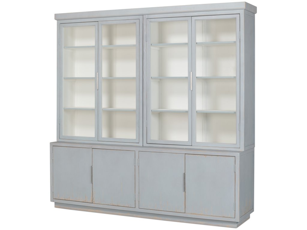 Maldives 4 Door Bookcase  Eros Blue - main image