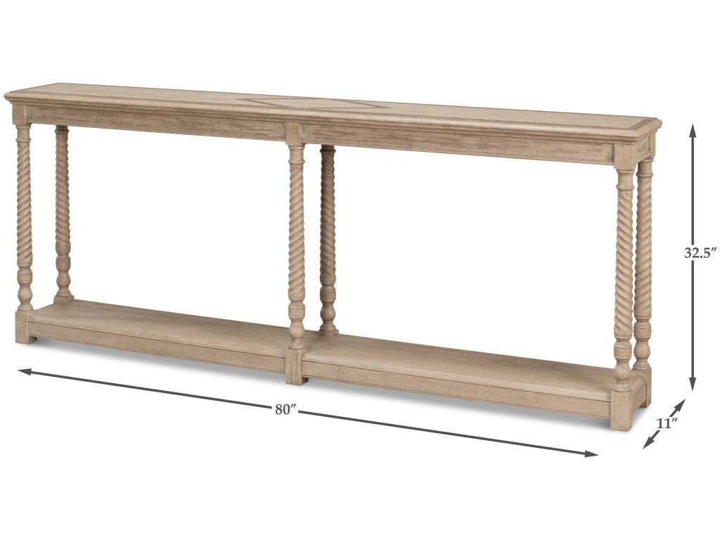 Sierra Equestrian Console Table Barn Gry - image 6