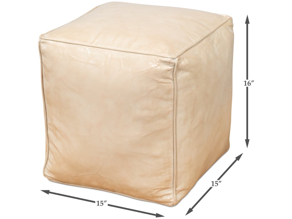 Sunday Afternoon Leather Cube, Taupe - image 1