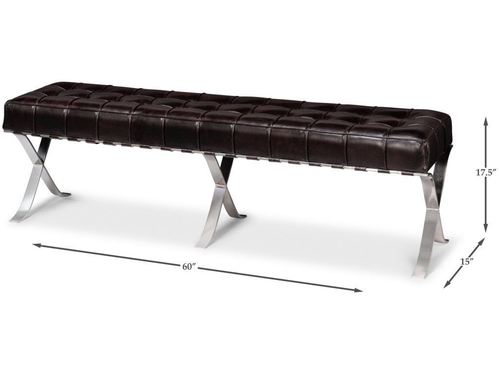 Catalunya Long Bench, Dark Brown - image 1