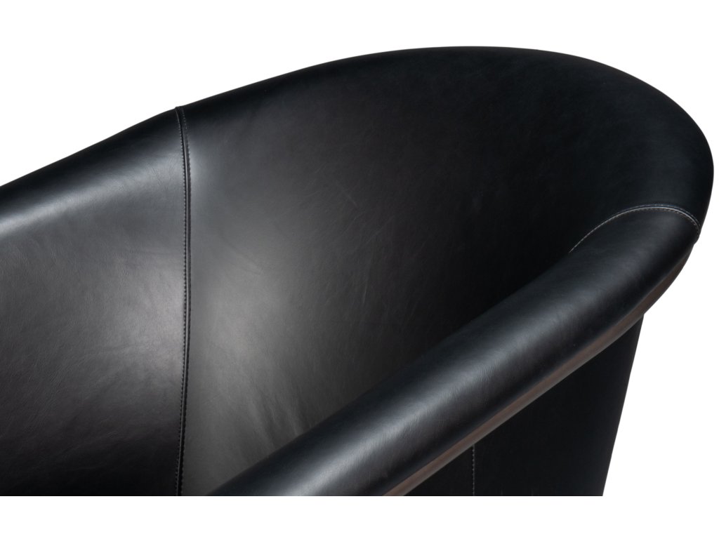 Nagel Distilled Leather Chair,Onyx Black - image 8