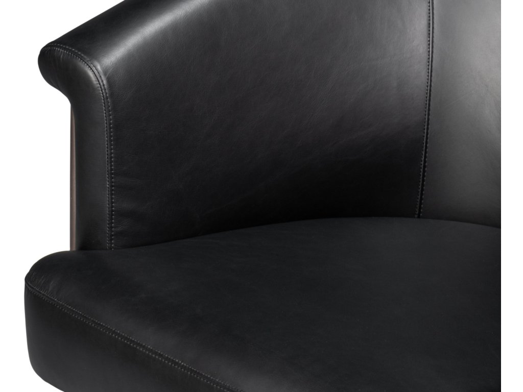 Nagel Distilled Leather Chair,Onyx Black - image 9