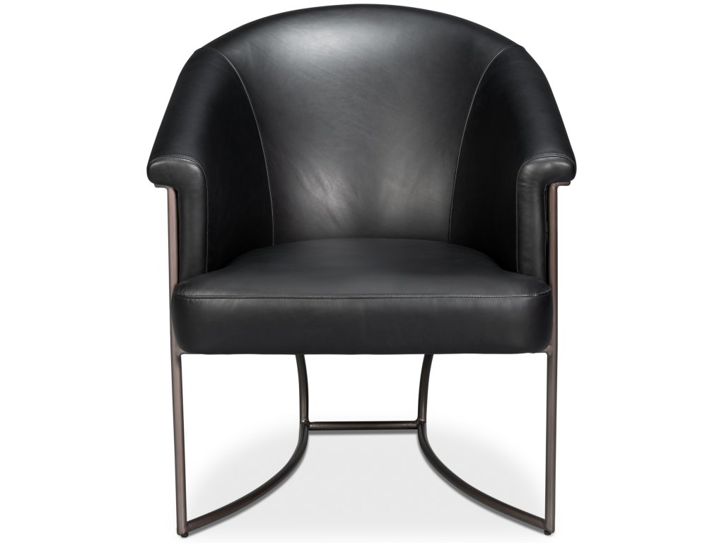 Nagel Distilled Leather Chair,Onyx Black - image 2