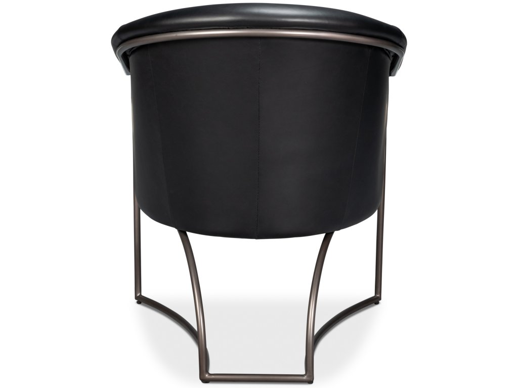 Nagel Distilled Leather Chair,Onyx Black - image 4