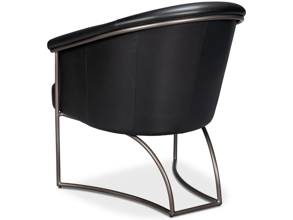 Nagel Distilled Leather Chair,Onyx Black - image 5