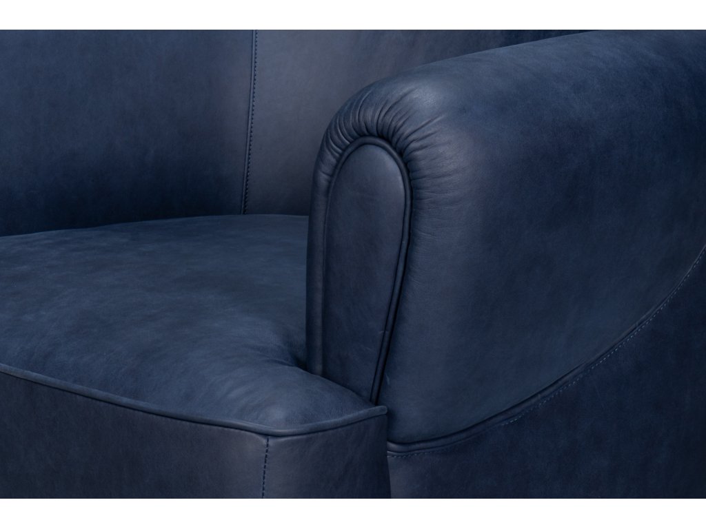 Hightower Distilled Leather Chair,Blue - image 6