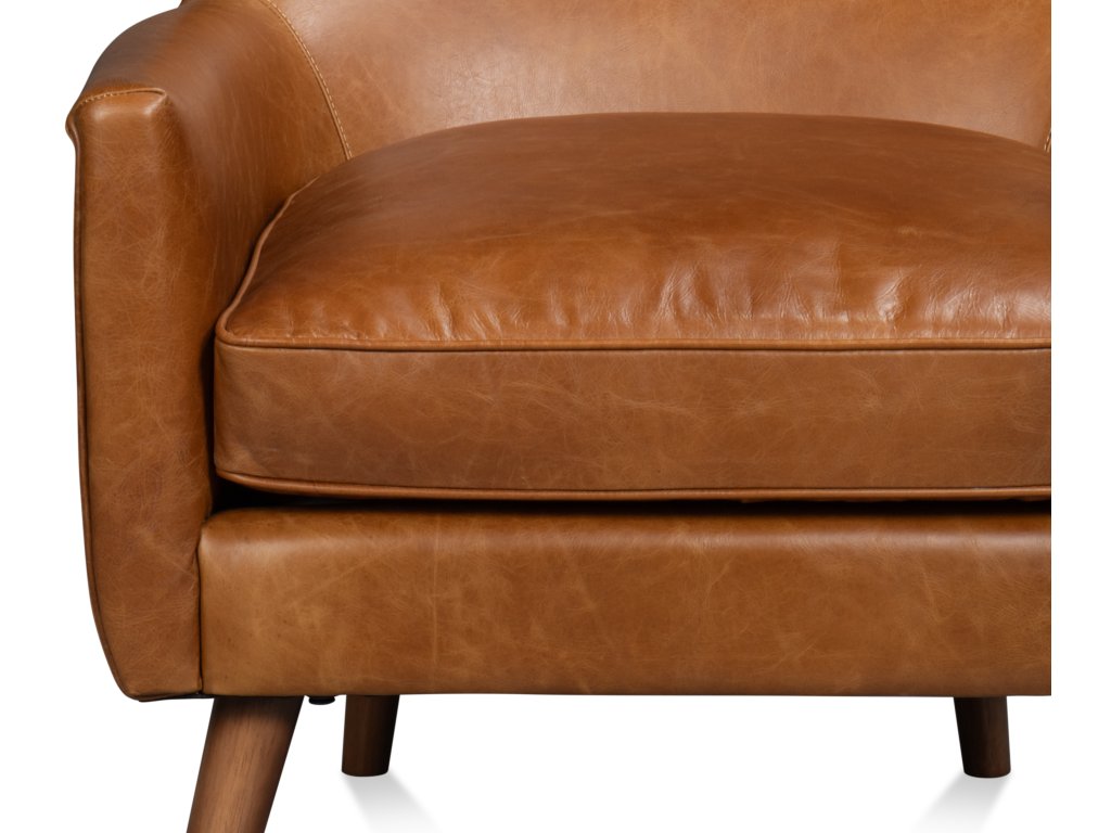 Patron Highback Leather Chair, Brown - image 6