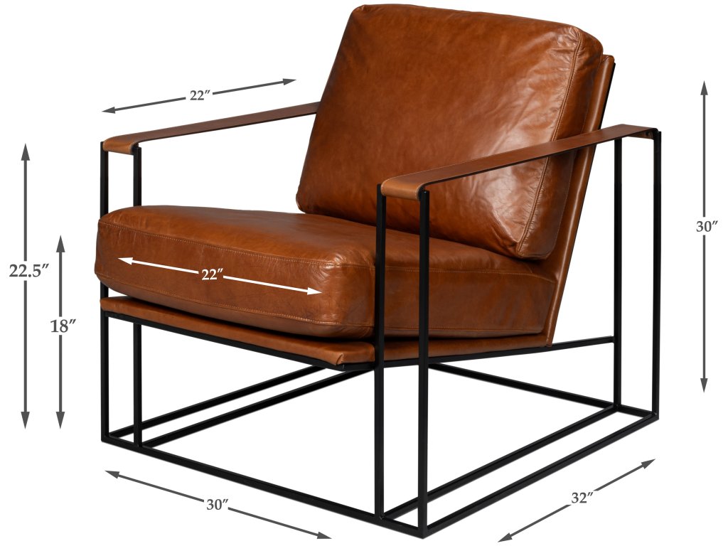 Oryan Chair, Havana Brown - image 1