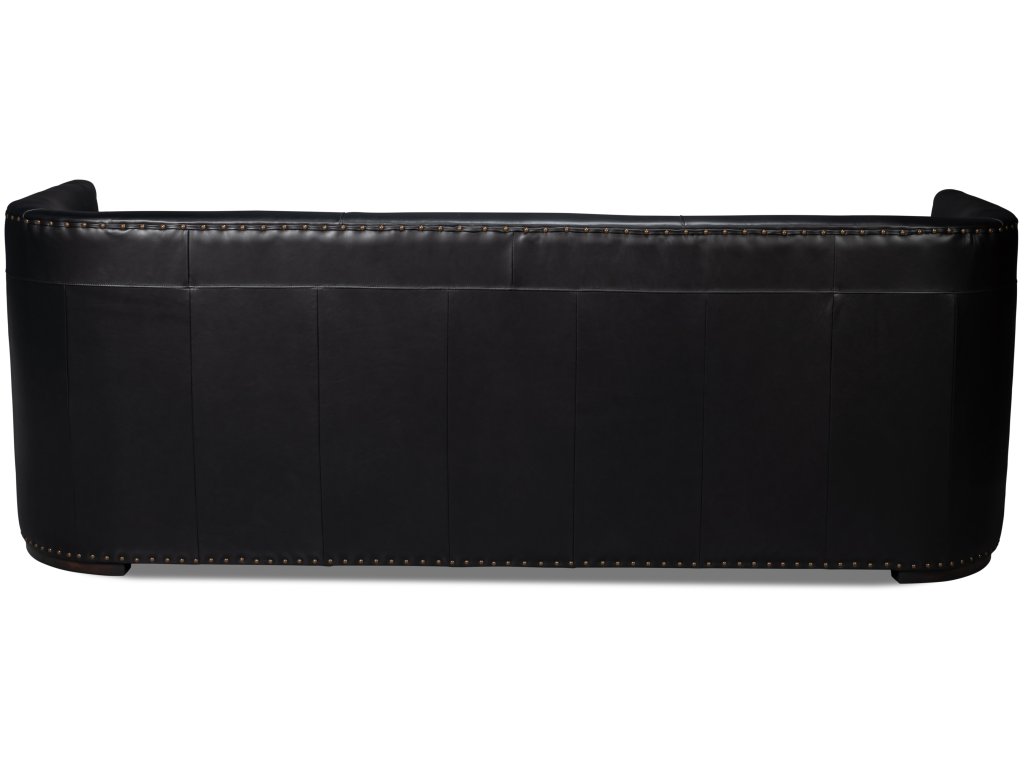 Mcmillan Distilled Leather Sofa,Onyx Blk - image 9