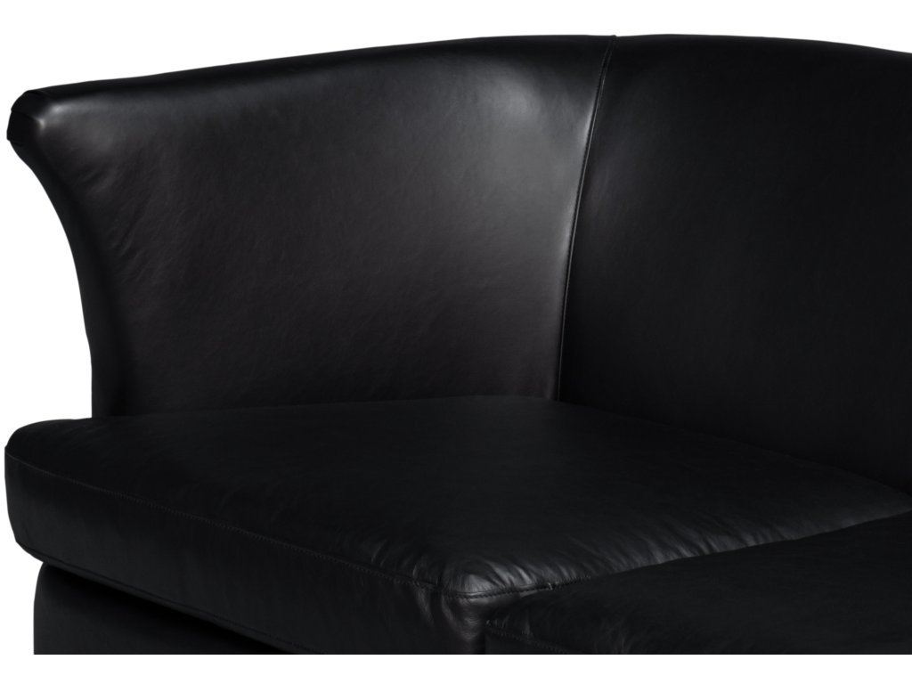 Mcmillan Distilled Leather Sofa,Onyx Blk - image 4