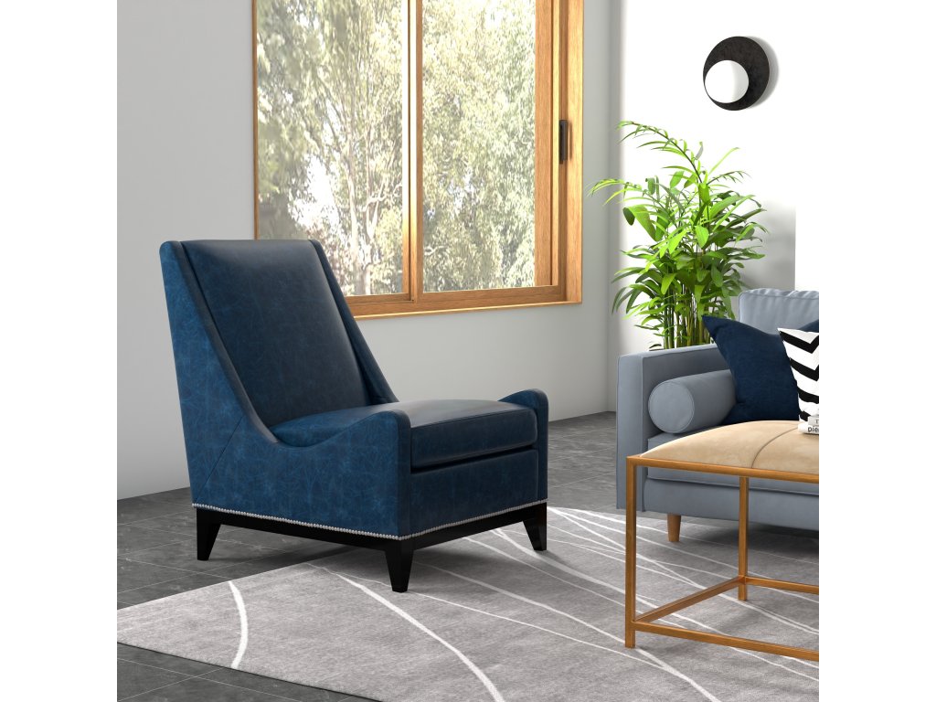 Brandy Accent Chair, Chateau Blue - image 8