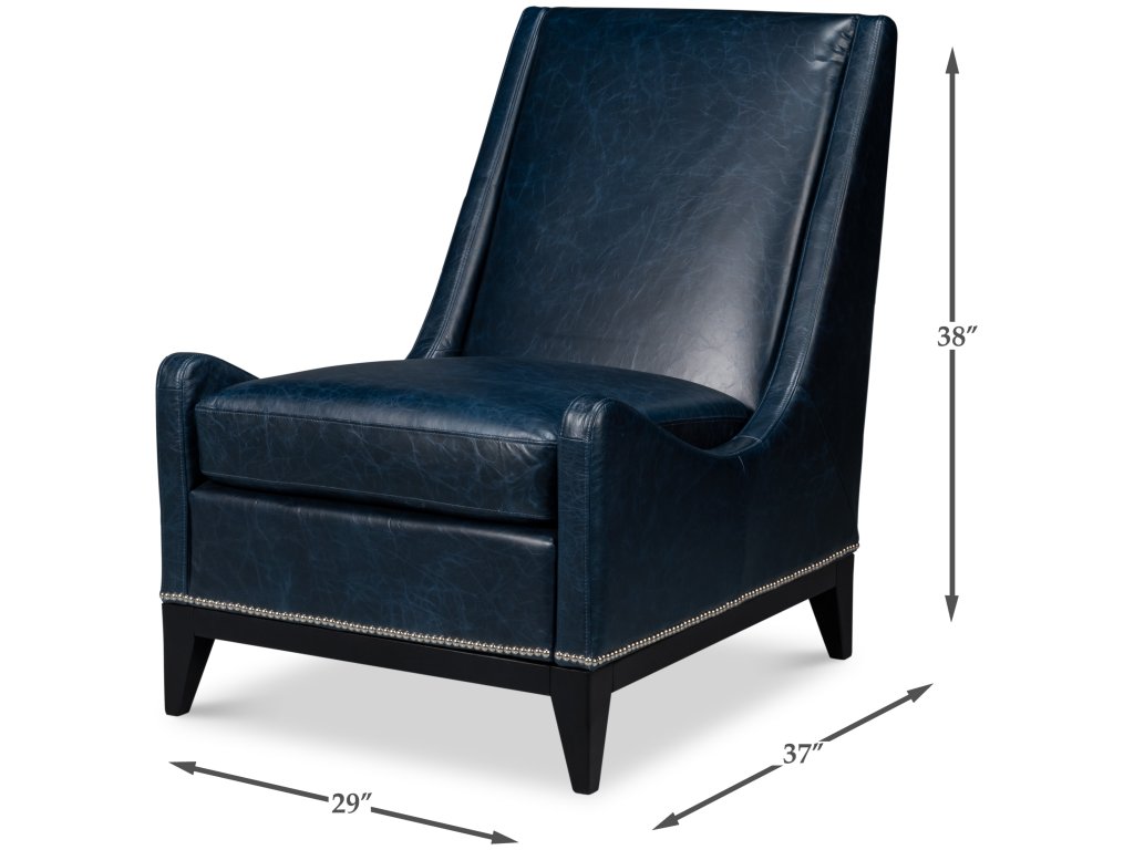 Brandy Accent Chair, Chateau Blue - image 1