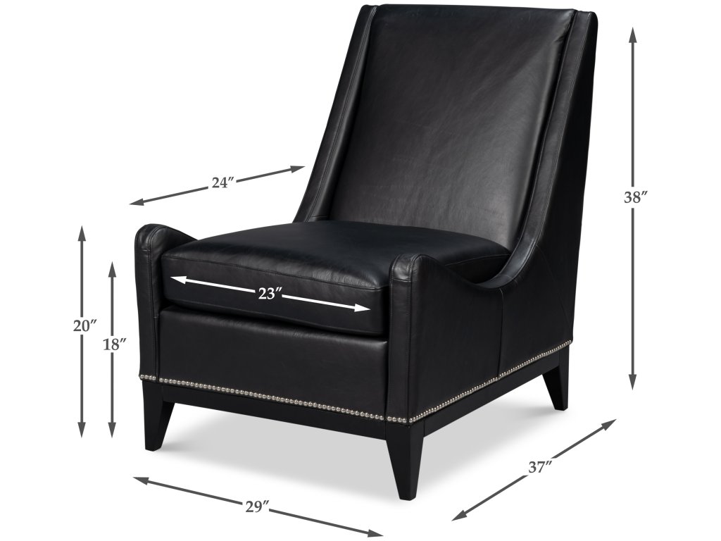 Brandy Accent Chair, Onyx Black - image 1
