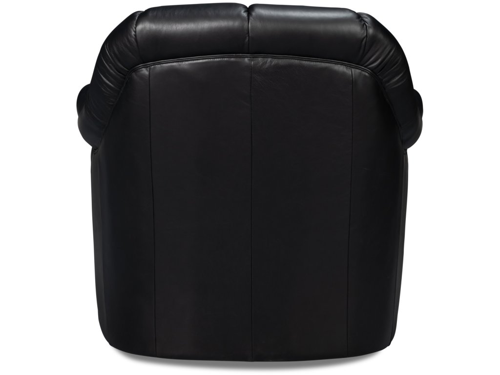 Scoth Swivel Chair In Distilled Lthr,Blk - image 4