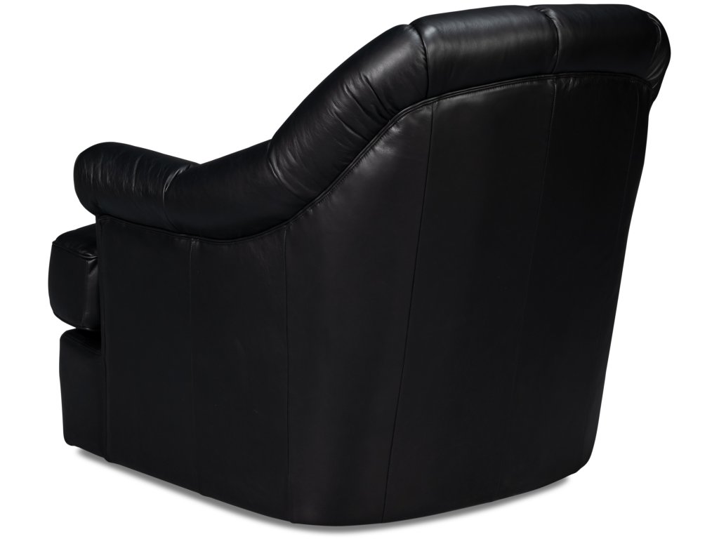 Scoth Swivel Chair In Distilled Lthr,Blk - image 5