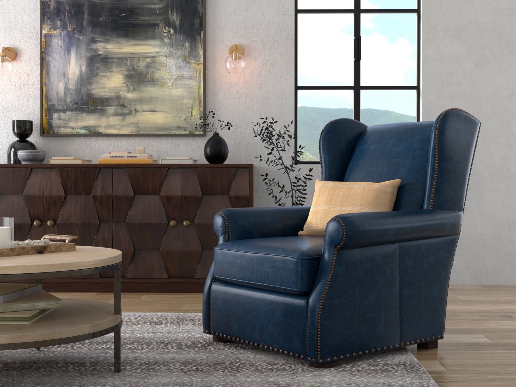 London Dry Accent Chair, Chateau Blue - image 8