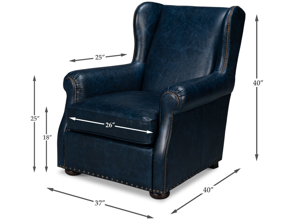 London Dry Accent Chair, Chateau Blue - image 1