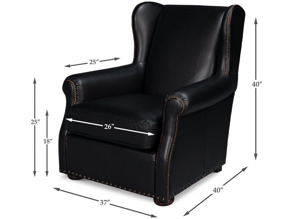 London Dry Accent Chair, Onyx Black - image 1