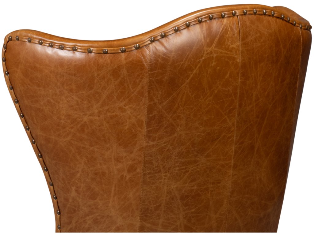 Drake Distilled Leather Chair,Cuba Brown - image 9