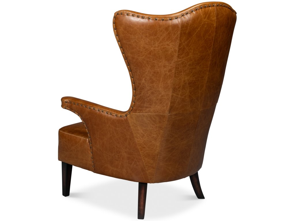 Drake Distilled Leather Chair,Cuba Brown - image 5