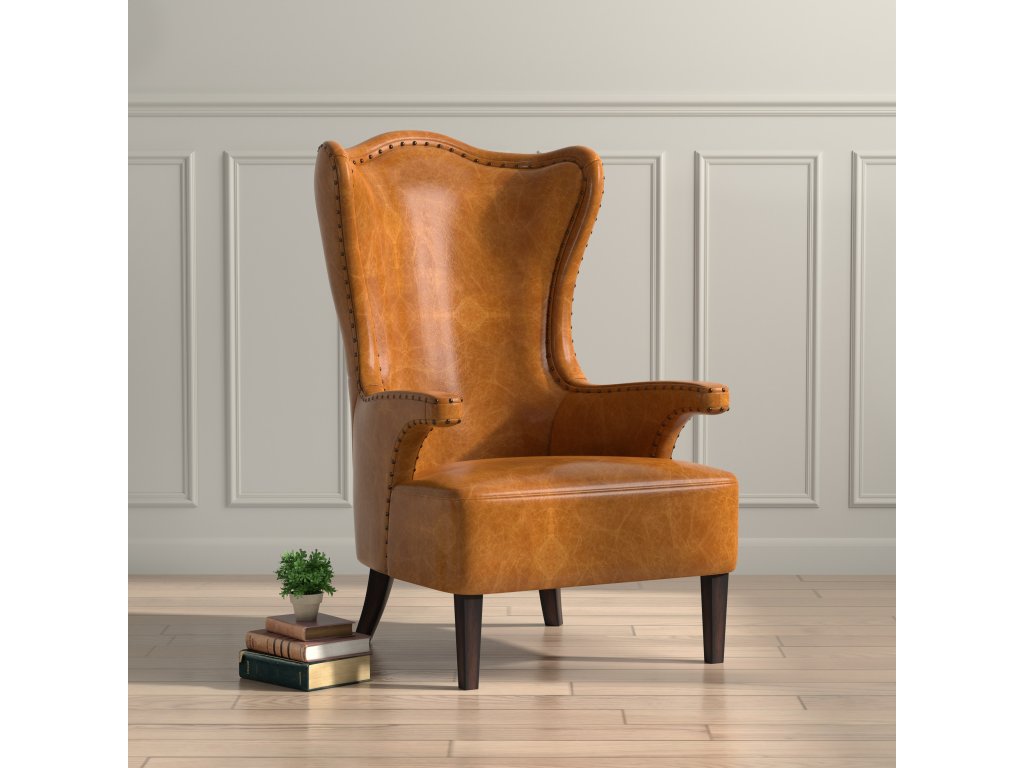 Drake Distilled Leather Chair,Cuba Brown - image 7