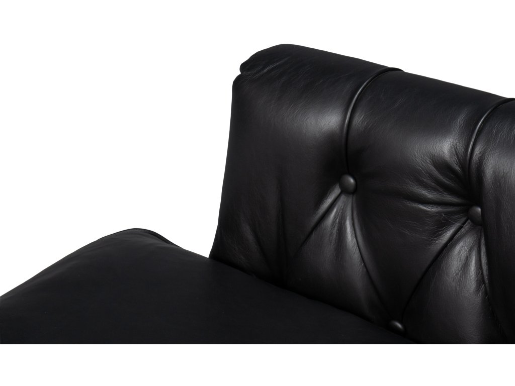 Coolidge Leather Swivel Chair, Black - image 6