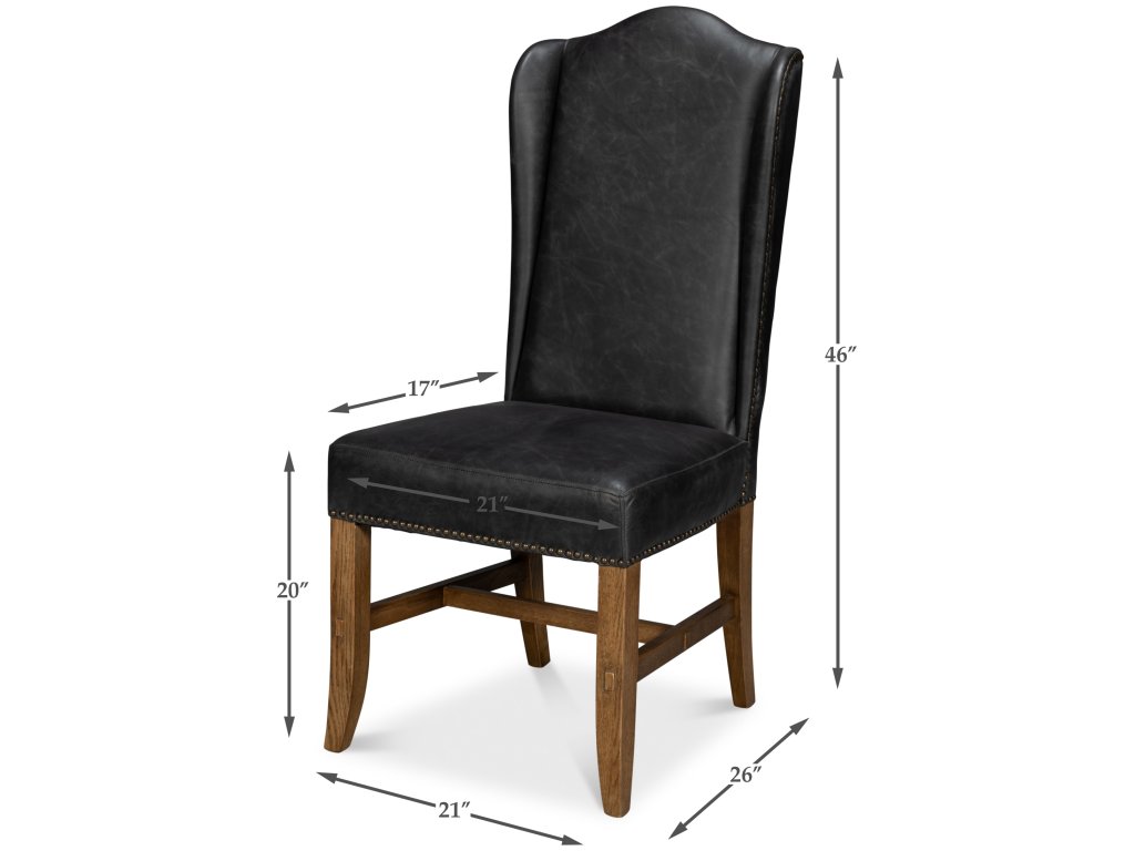 Mercado High Back Dining Chair, Black - image 1