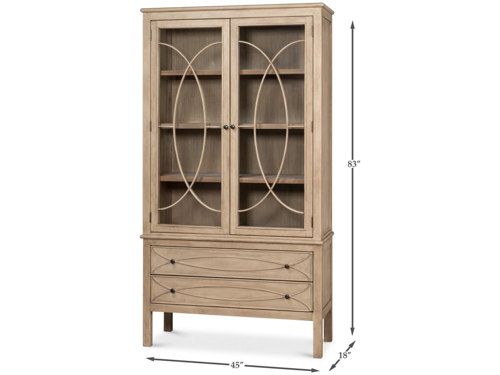 Cecile Bookcase, Beige - image 1