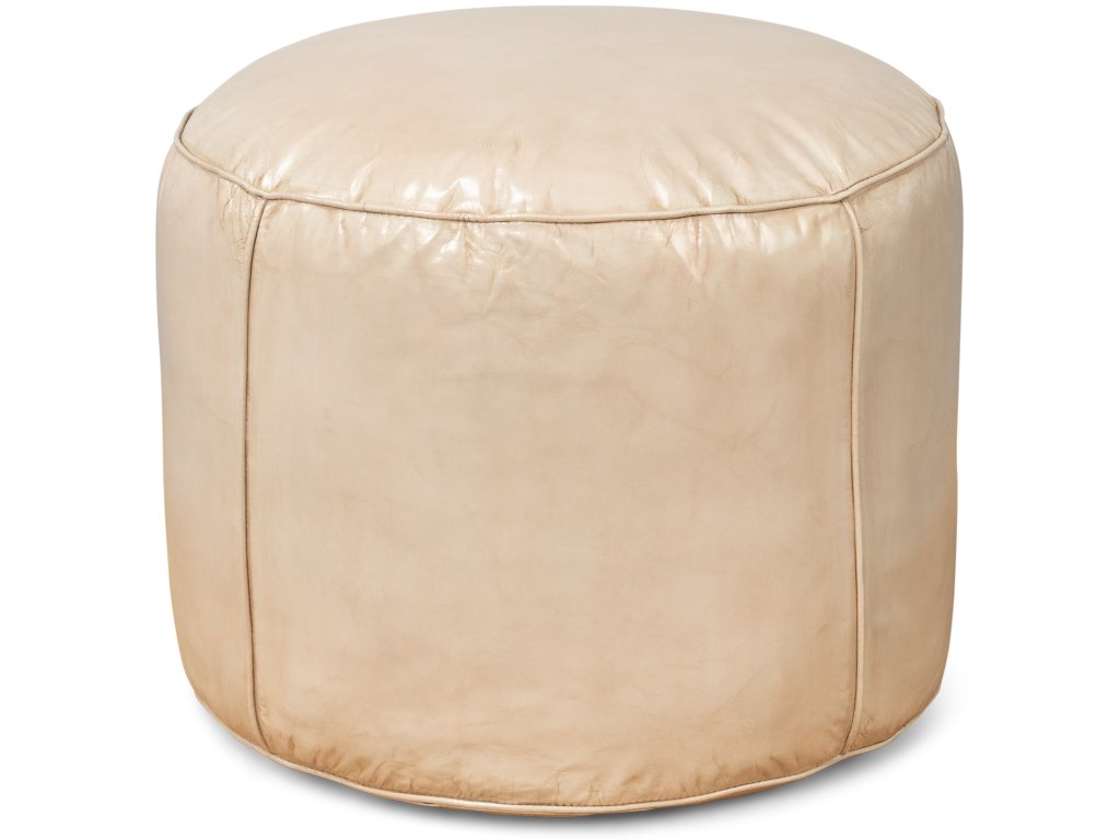 Soccerball Stool, Taupe Leather - main image