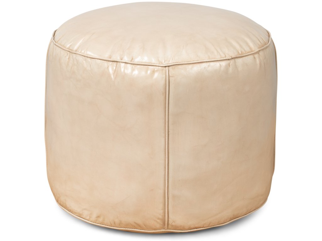 Soccerball Stool, Taupe Leather - image 2