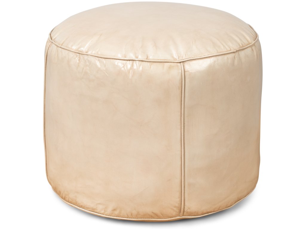 Soccerball Stool, Taupe Leather - image 3