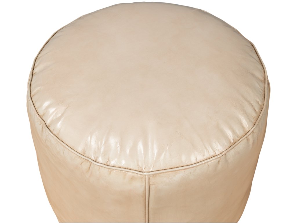 Soccerball Stool, Taupe Leather - image 4
