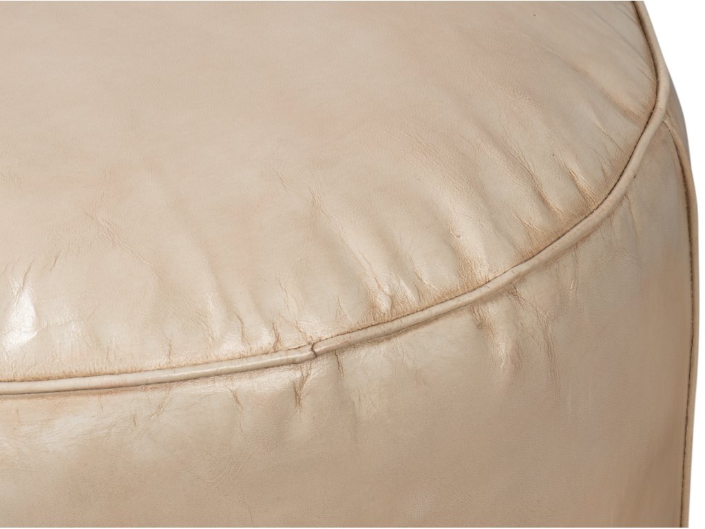 Soccerball Stool, Taupe Leather - image 5