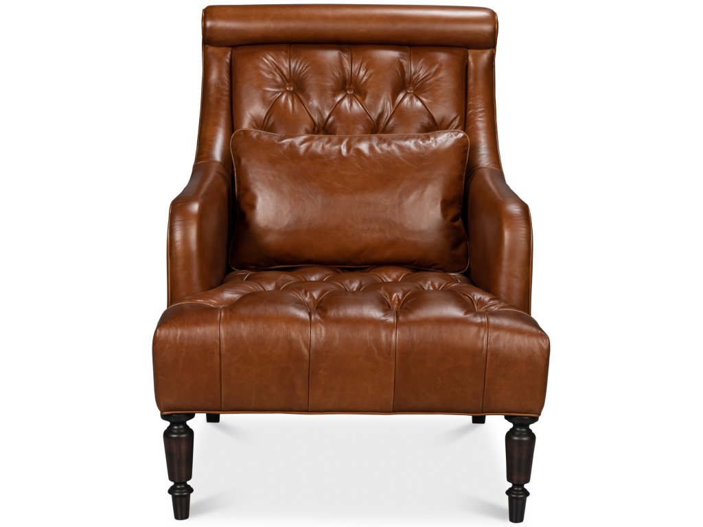 Benton Distilled Leather Chair,Brown - image 2