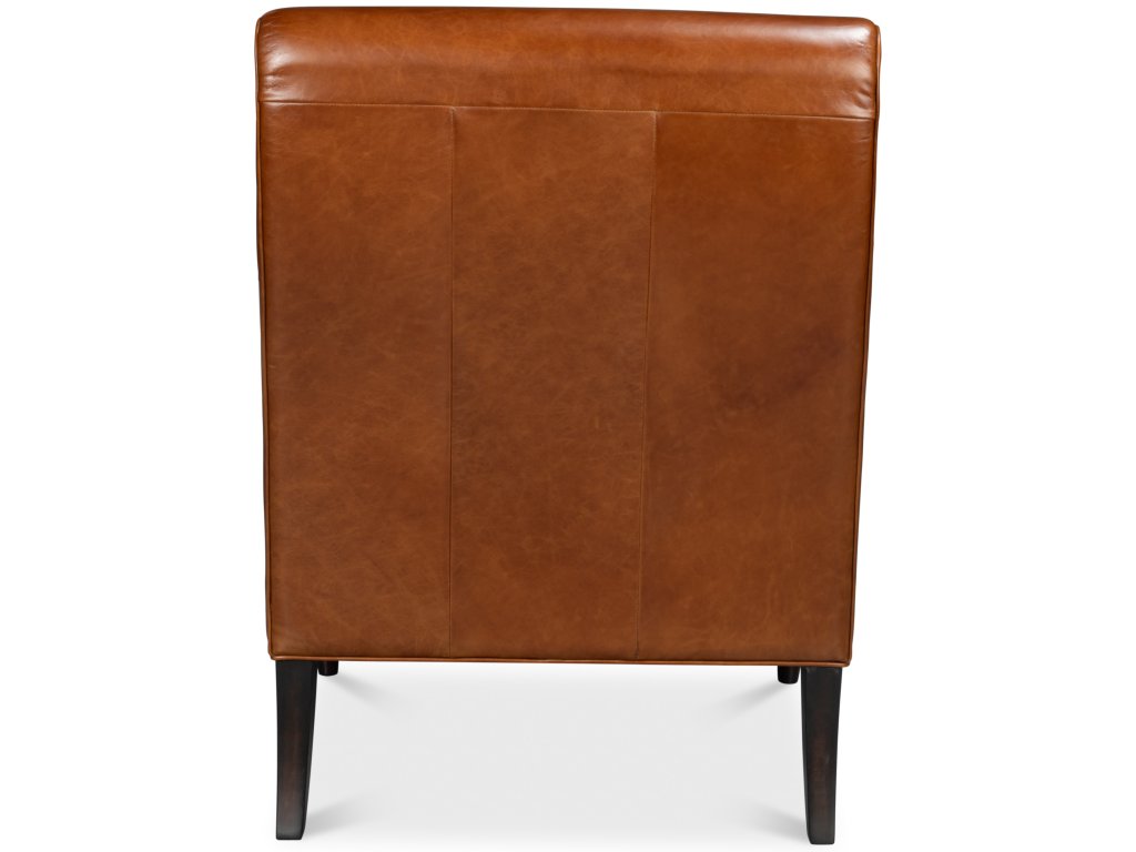 Benton Distilled Leather Chair,Brown - image 4