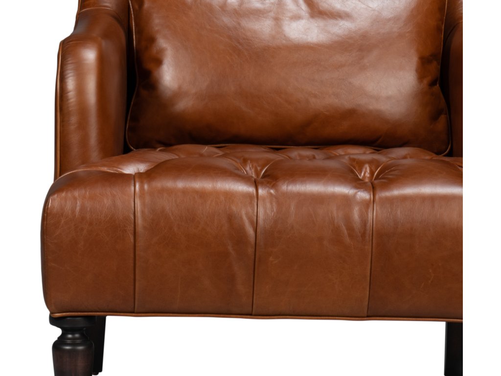 Benton Distilled Leather Chair,Brown - image 6