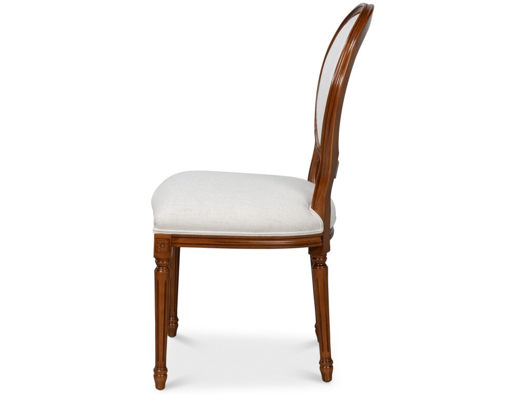Hugo Oval Side Chair, Brown - image 3