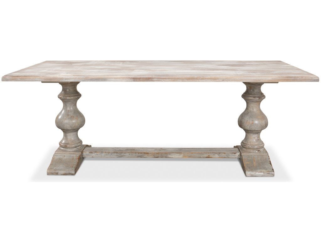 Lionisio Trestle Table, Grey Oak - image 2