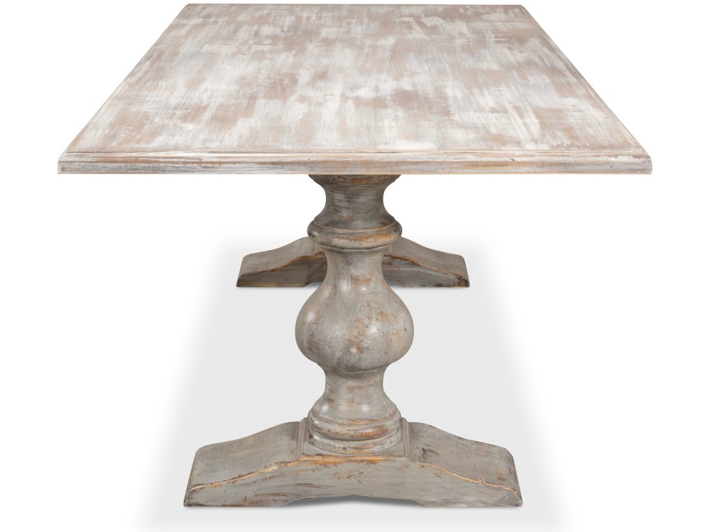 Lionisio Trestle Table, Grey Oak - image 3
