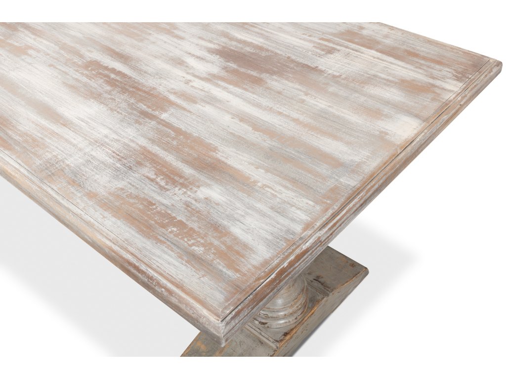 Lionisio Trestle Table, Grey Oak - image 5