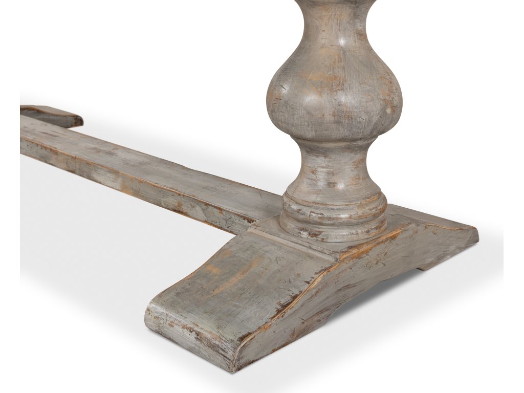 Lionisio Trestle Table, Grey Oak - image 6