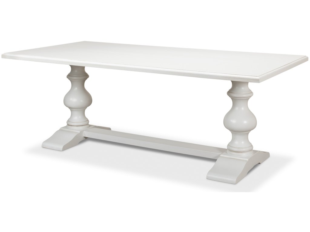 Lionisio Trestle Table, Cortina White - main image