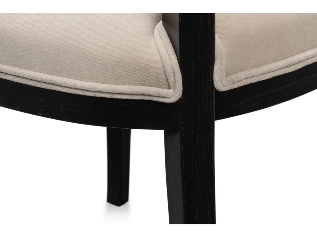 Goccia Side Chair, Nero, Banks Organza - image 7