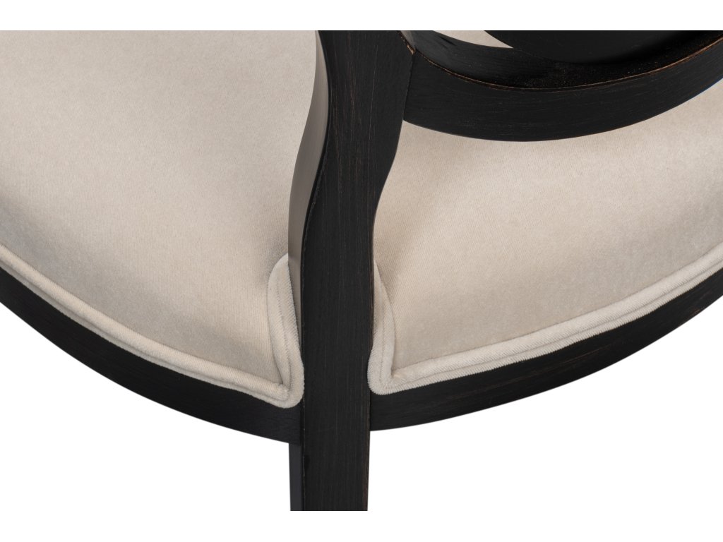 Goccia Side Chair, Nero, Banks Organza - image 9