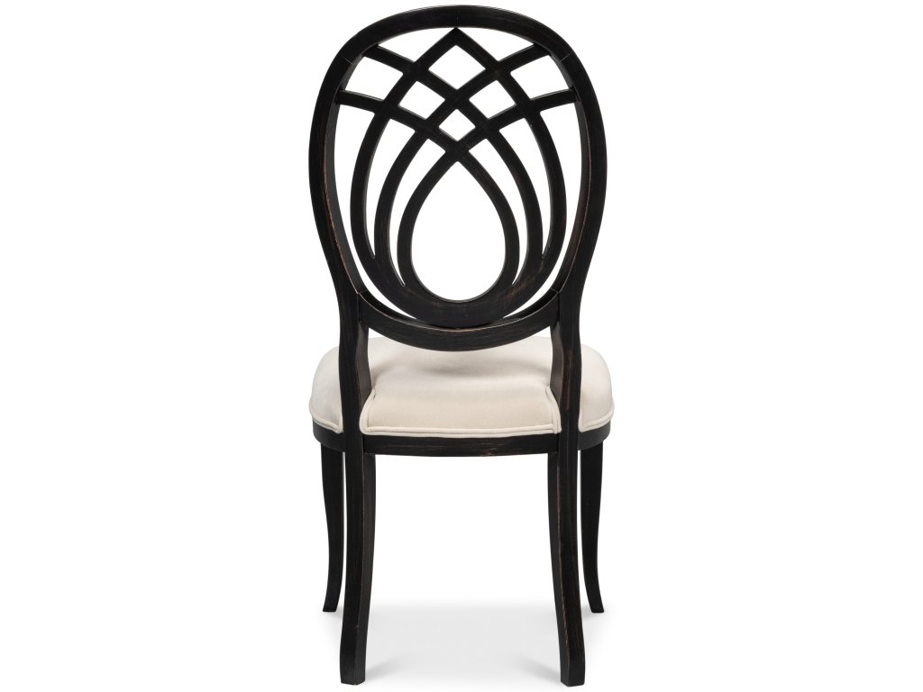 Goccia Side Chair, Nero, Banks Organza - image 4